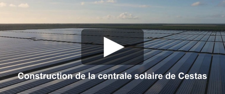 Construction par Krinner de la centrale photovoltaïque de Cestas, la plus puissante centrale solaire d'Europe